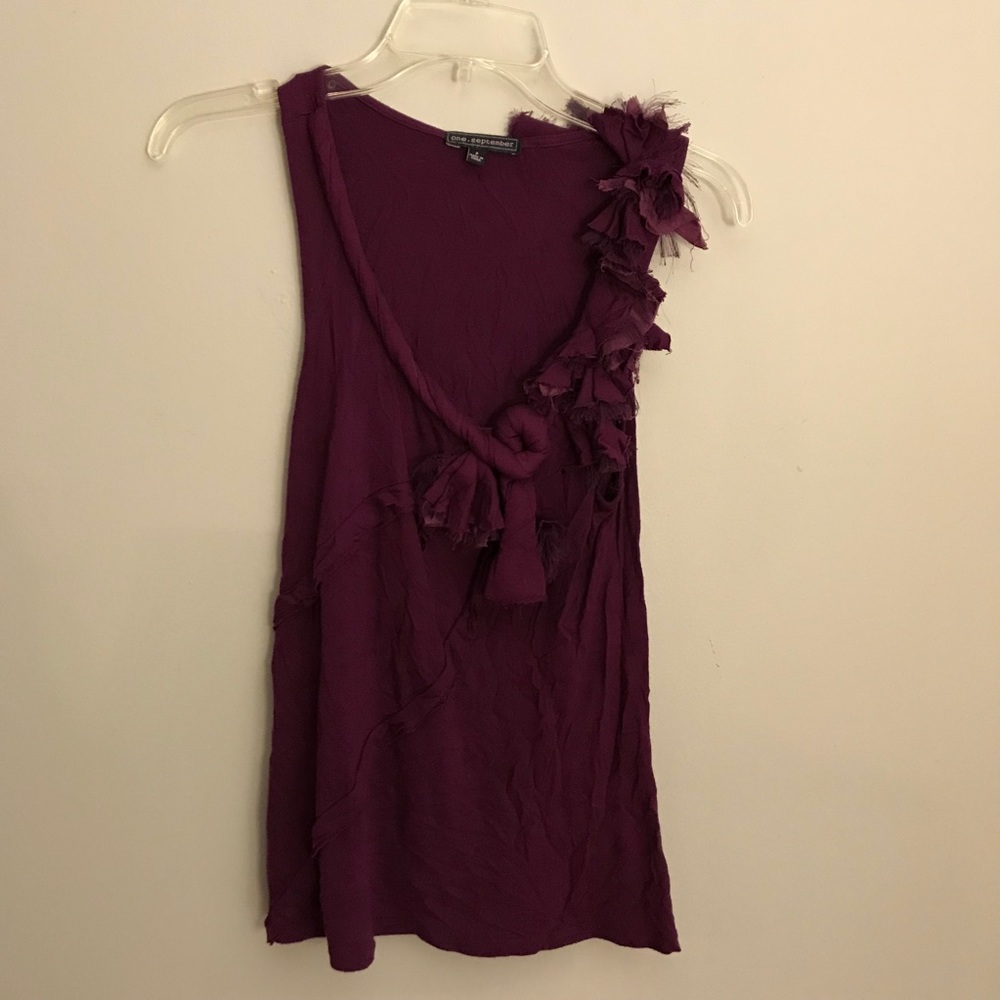 Purple Tank Top with Details